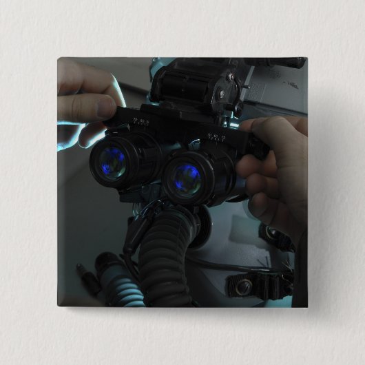 Badge Carré 5 Cm Airman ajuste la durée de l'oeil (Devant)