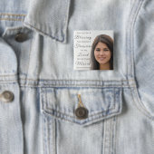 Badge Carré 5 Cm Ajouter un mémorial photo (En situation)