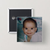 Badge Carré 5 Cm Ajouter votre propre photo (Devant & derrière)