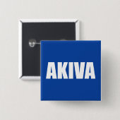 Badge Carré 5 Cm Akiva (Devant & derrière)