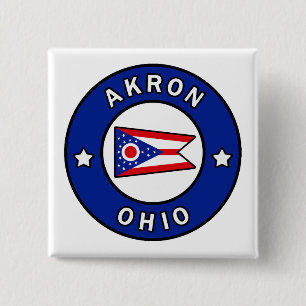 Badge Carré 5 Cm Akron Ohio