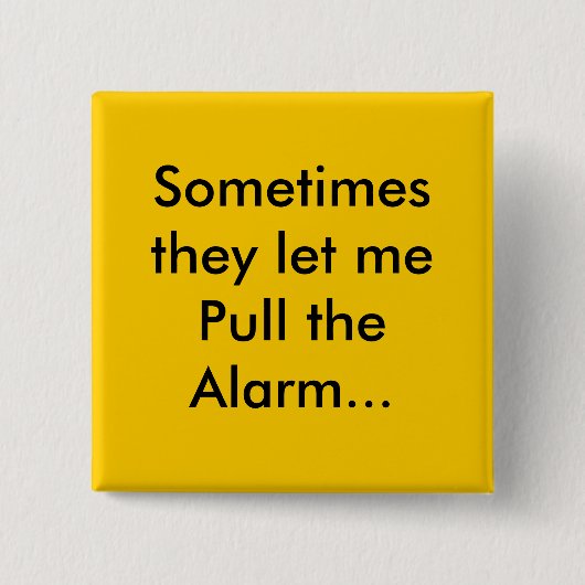 Badge Carré 5 Cm alarme (Devant)