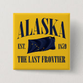 Badge Carré 5 Cm Alaska (Devant)