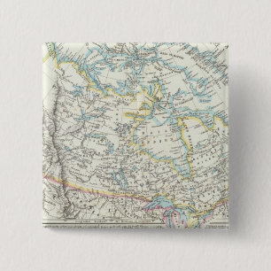 Badge Carré 5 Cm Alaska, Canada, Groenland