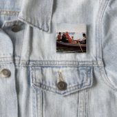 Badge Carré 5 Cm Albert Edelfeel - Aller au baptême (En situation)
