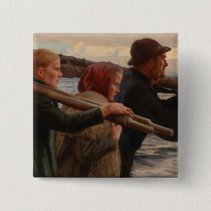 Badge Carré 5 Cm Albert Edelfeel - Dans l'archipel extérieur