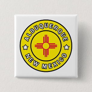 Badge Carré 5 Cm Albuquerque Nouveau-Mexique