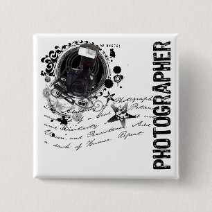 Badge Carré 5 Cm Alchimie de la photographie (photographe)