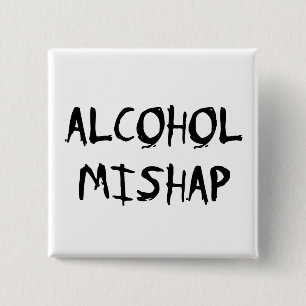 Badge Carré 5 Cm Alcool Mishap