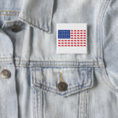 Badge Carré 5 Cm ALÉA-Drapeau À Cycle Automobile (En situation)