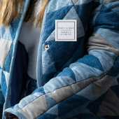 Badge Carré 5 Cm Alerte d'allergie à l'arachide noire et blanche