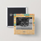 Badge Carré 5 Cm Alerte de Grumpage (Devant & derrière)