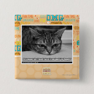 Badge Carré 5 Cm Alerte de Grumpage