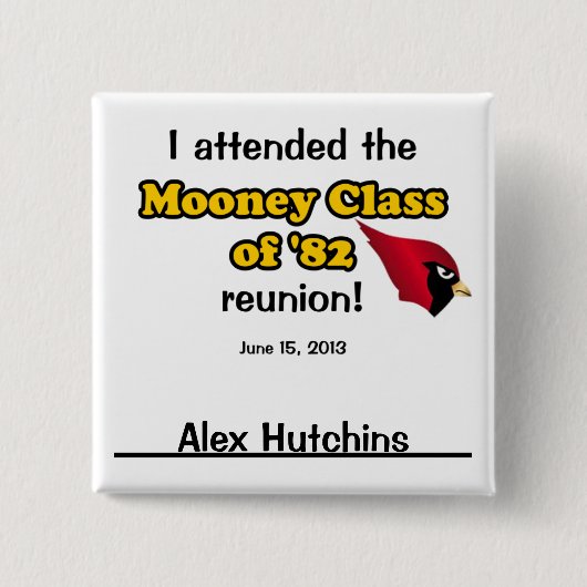 Badge Carré 5 Cm Alex Hutchins (Devant)