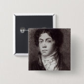 Badge Carré 5 Cm Alexandre Pushkin (Devant & derrière)
