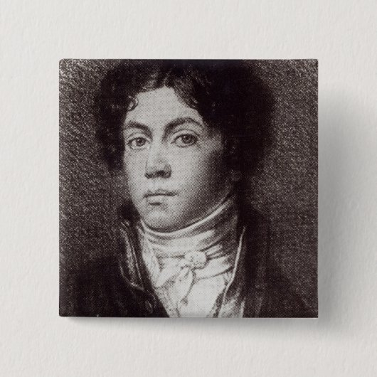 Badge Carré 5 Cm Alexandre Pushkin (Devant)