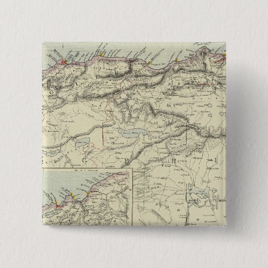 Badge Carré 5 Cm Algérie (Devant)