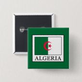 Badge Carré 5 Cm Algérie (Devant & derrière)