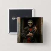 Badge Carré 5 Cm Alien Love (Devant & derrière)