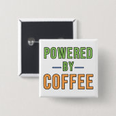 Badge Carré 5 Cm Alimenté par le café (Devant & derrière)