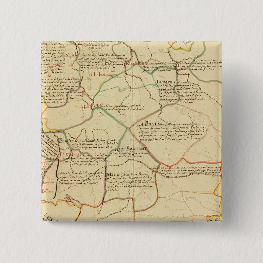 Badge Carré 5 Cm Allemagne 12 (Devant)