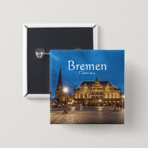 Badge Carré 5 Cm Allemagne de Brême