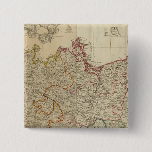 Badge Carré 5 Cm Allemagne nord (Devant)