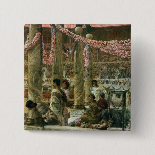 Badge Carré 5 Cm Alma-Tadema   Caracalla et Geta, 1907