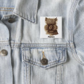 Badge Carré 5 Cm Alpaca (En situation)