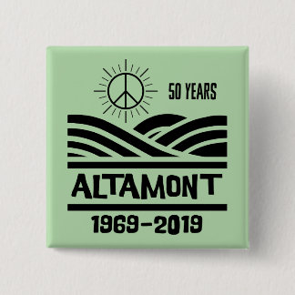 Badge Carré 5 Cm Altamont Speedway 1969-2019 50e anniversaire