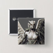 Badge Carré 5 Cm Alternate de Hawkgirl (Devant & derrière)
