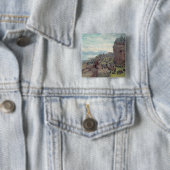 Badge Carré 5 Cm Althing en session (En situation)