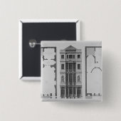 Badge Carré 5 Cm Altitude du café britannique (Devant & derrière)