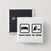 Badge Carré 5 Cm Amant de furet (Devant & derrière)