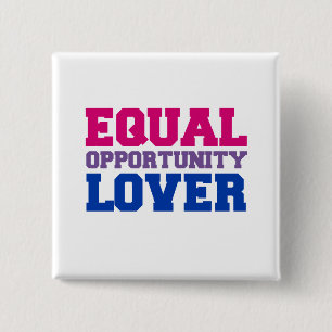 Badge Carré 5 Cm Amant d'égalité des chances