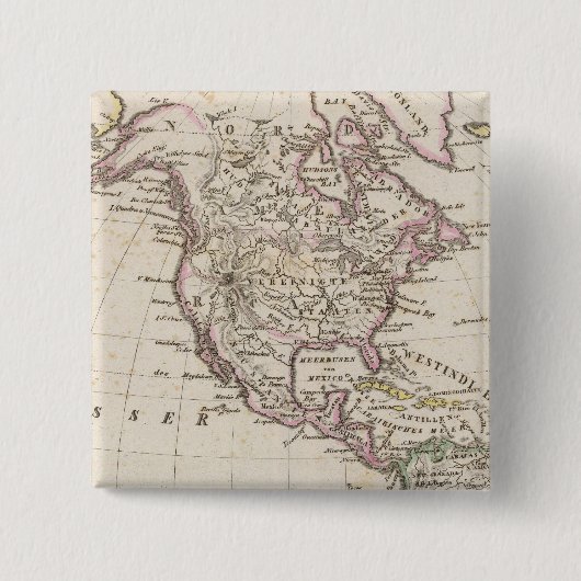 Badge Carré 5 Cm Amérique 3 (Devant)