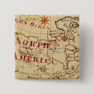 Badge Carré 5 Cm Amérique du Nord 8