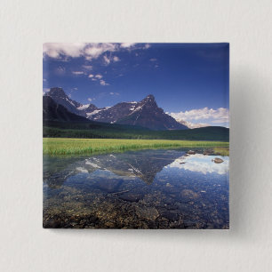 Badge Carré 5 Cm Amérique du Nord, Canada, Alberta, Parc national d