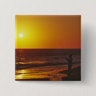 Badge Carré 5 Cm Amérique du Nord, États-Unis, Floride, île de S