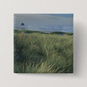 Badge Carré 5 Cm Amérique du Nord, États-Unis, Oregon, Canon Beach,