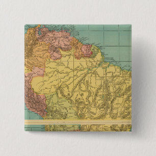 Badge Carré 5 Cm Amérique du Sud 20