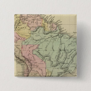 Badge Carré 5 Cm Amérique du Sud 35