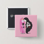 Badge Carré 5 Cm Amis (Devant & derrière)