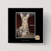 Badge Carré 5 Cm Amis d'idiot (Devant)