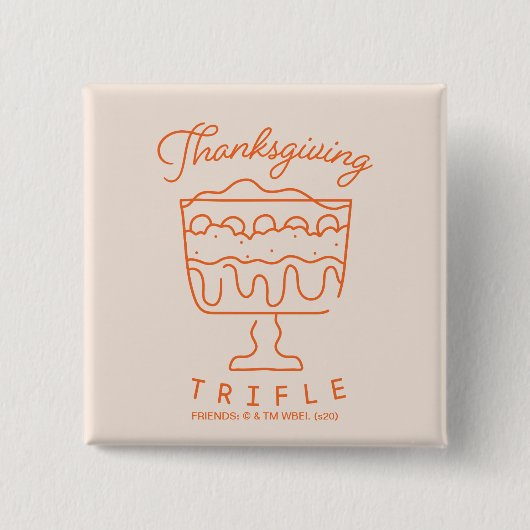 Badge Carré 5 Cm AMIS™ | Thanksgiving Trifle (Devant)