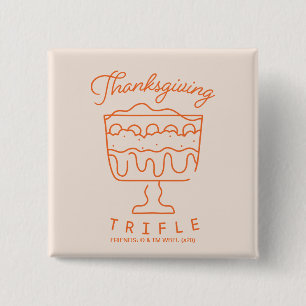 Badge Carré 5 Cm AMIS™ Trifle de Thanksgiving