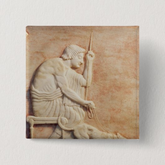 Badge Carré 5 Cm Amorce animale (Devant)