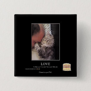 Badge Carré 5 Cm Amour