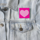 Badge Carré 5 Cm Amour de Cutie (En situation)