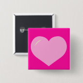 Badge Carré 5 Cm Amour de Cutie (Devant & derrière)